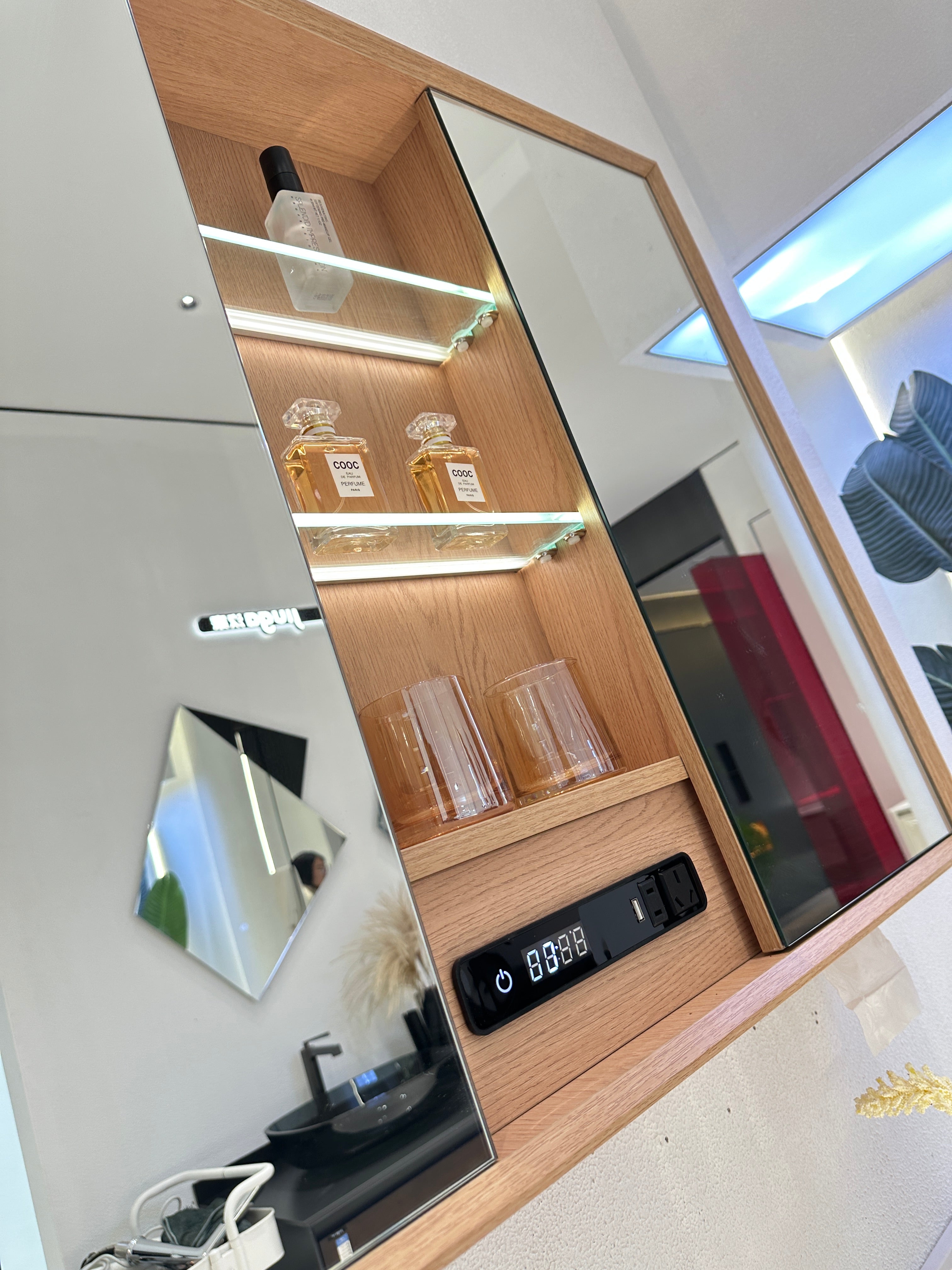 A616-160 Double Vanity in Natural Woo