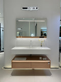 A622-1200 Vanity in Natural Wood