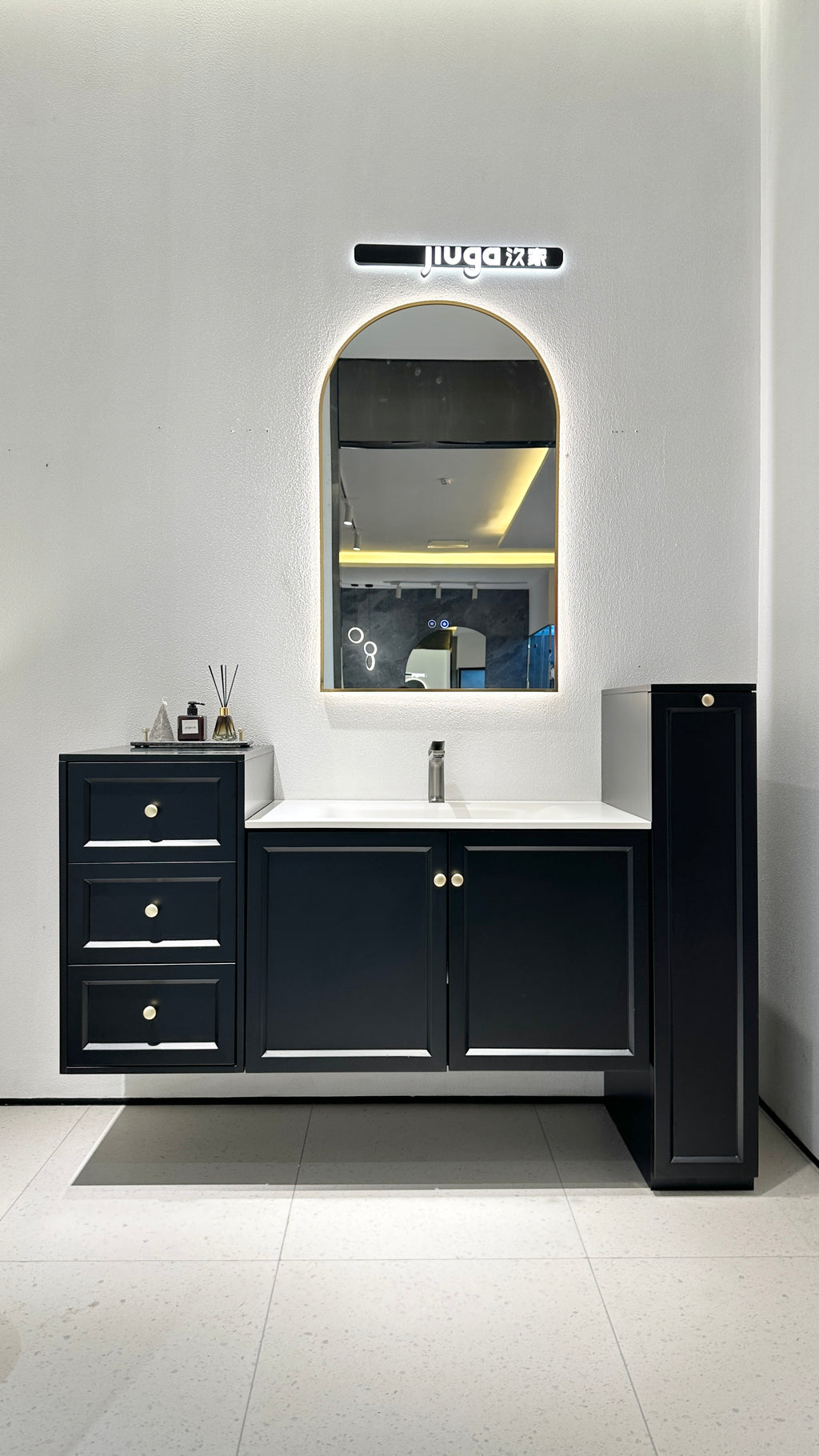 A326-130 Vanity in Matte Black
